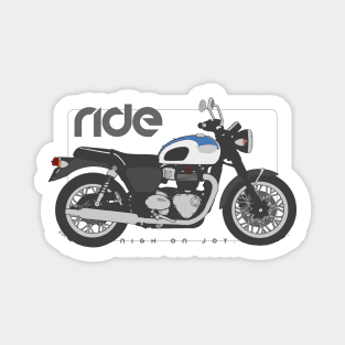 Ride 100 white blue Sticker